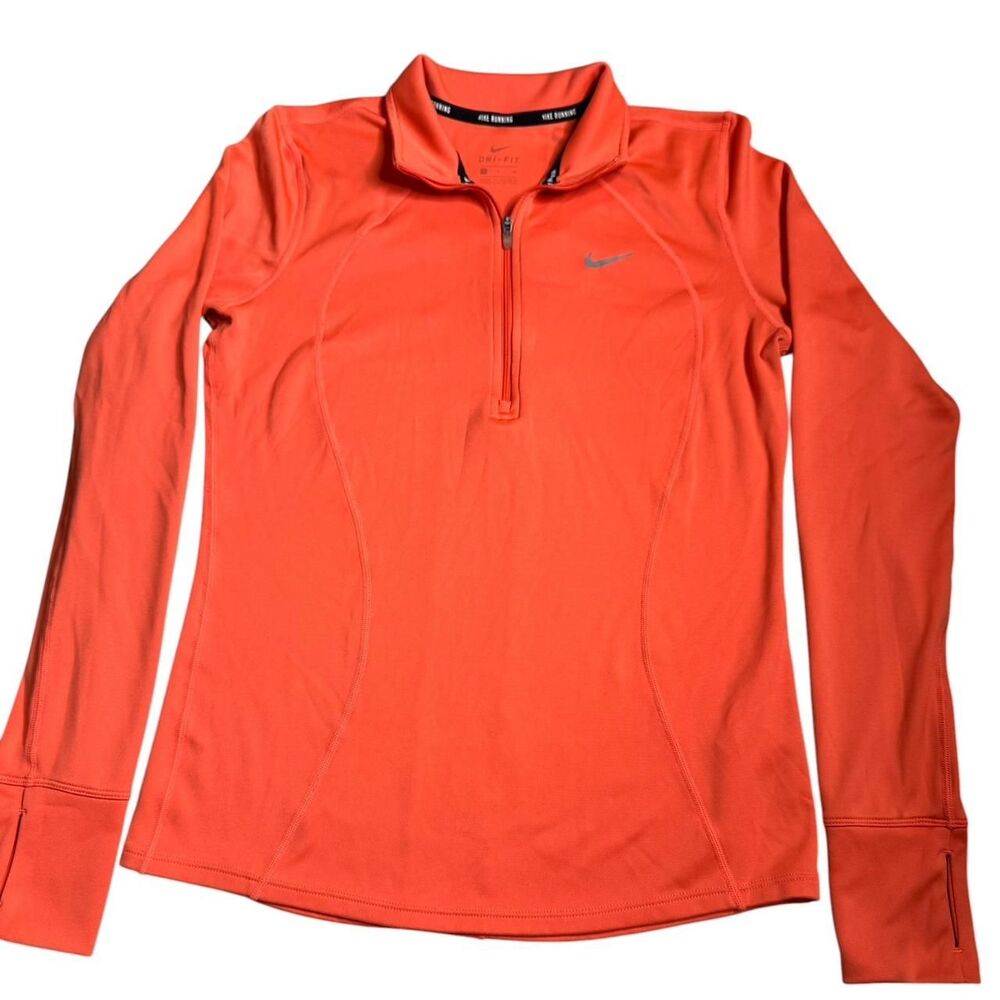 Nike Women's Orange and Red T-shirt